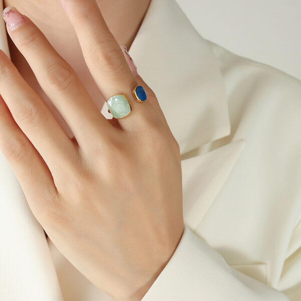 Enamel handmade oil dripping ring