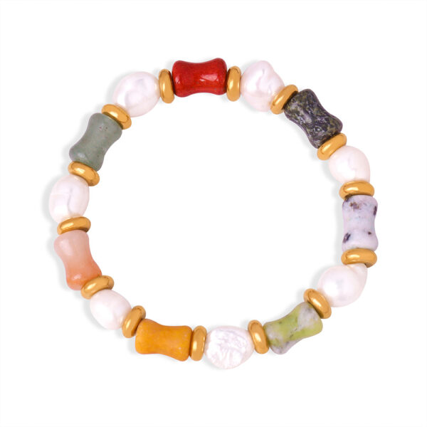 Baroque freshwater pearl bracelet - Image 3